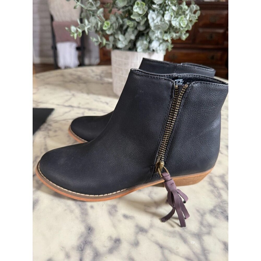 NWT Nordstrom Black Tucker + Tate Harper Zip Heeled Booties Toddler Kids Size 4M - Picture 4 of 7